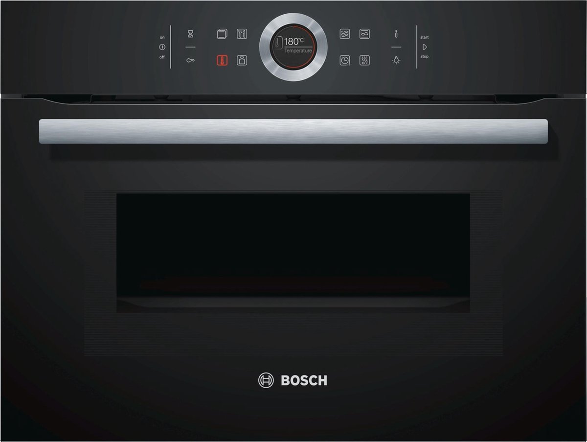 Stuwkracht omverwerping naast Bosch CMG633BB1 – Serie 8 – Inbouw combi-oven – Handel bij van Andel