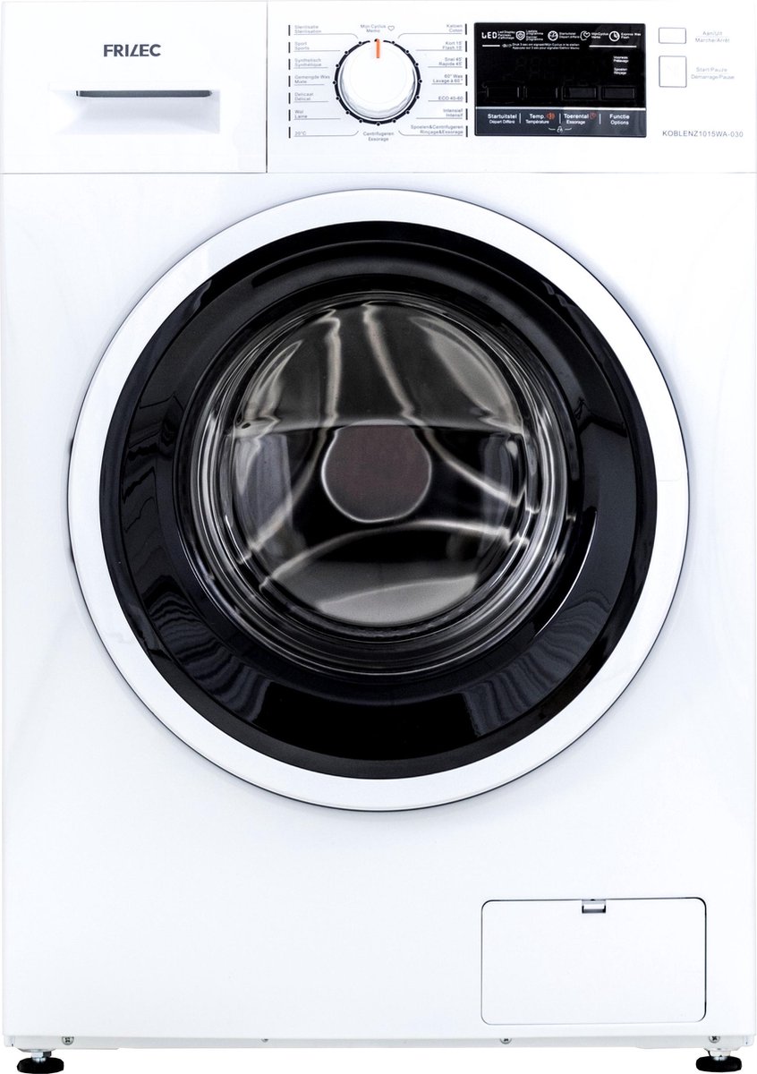 Frilec KOBLENZ1015WA-030 – Wasmachine – Wit 10kg – Handel van Andel